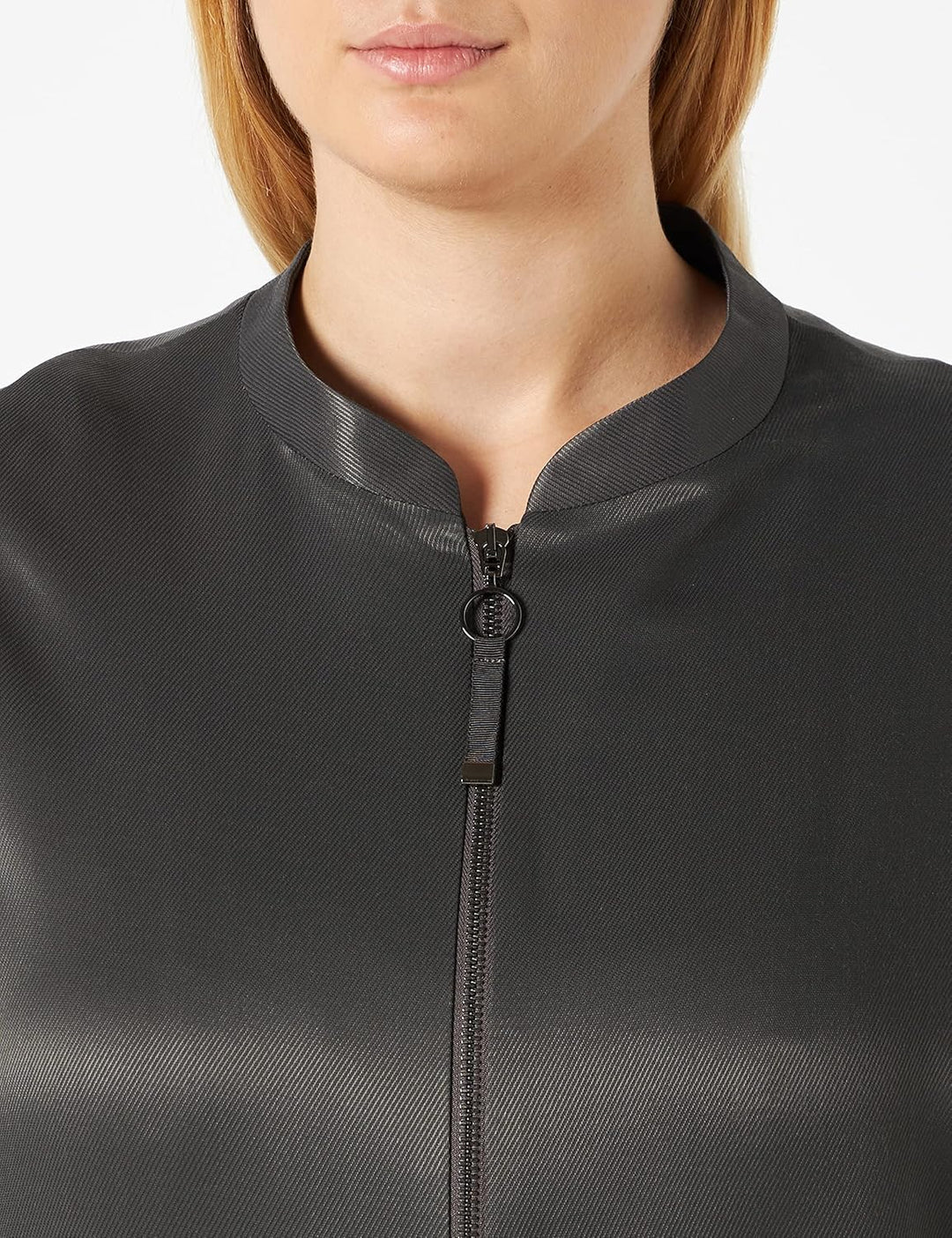 s.Oliver BLACK LABEL Damen Jacke Langarm Loose Fit 44 dunkelgrau, 44 dunkelgrau