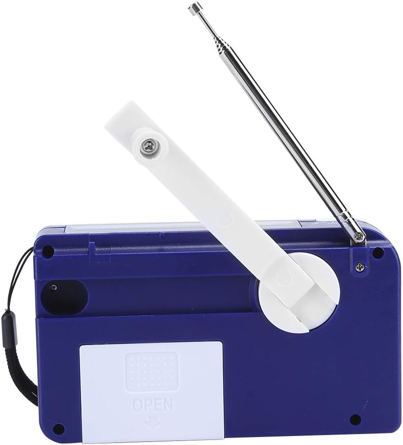 Notfall-Solar-Handkurbel-Radio, Autarkes Solar-FM-AM-Notfall-Radio, LED-Licht, Telefon-Notfall-Aufla