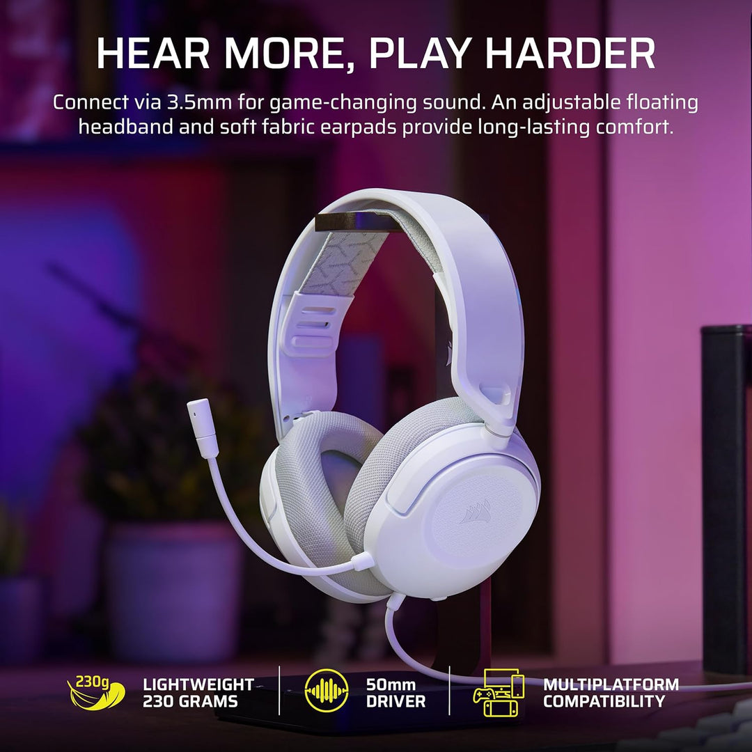 Corsair HS35 V3 Gaming-Headset, kabelgebunden, mit Mikrofon, PC/PS5/PS4/Switch/Xbox/Mac, leicht und