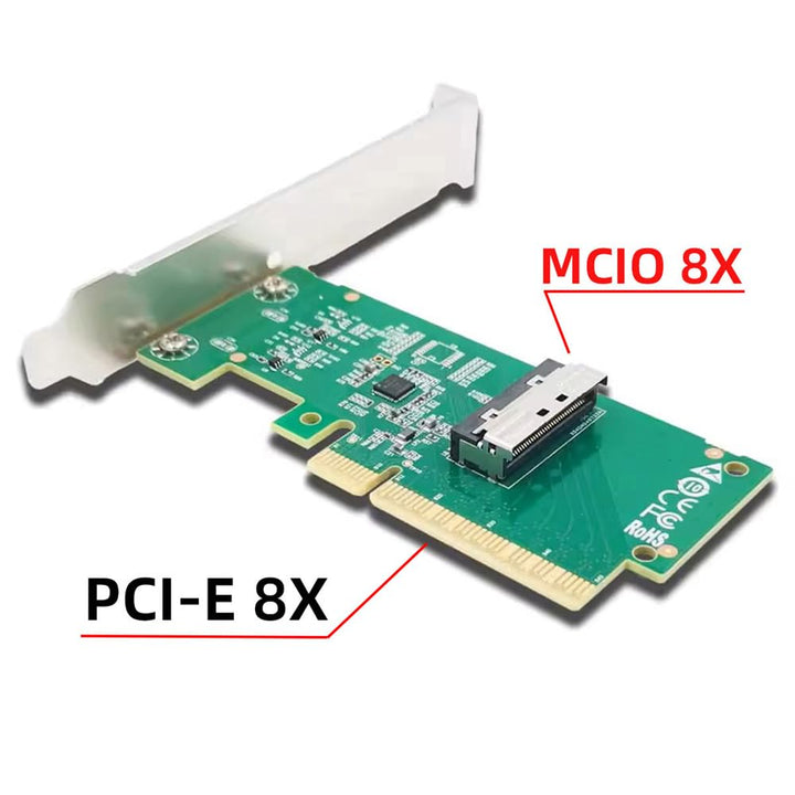 cablecc PCIE5.0 PCI-Express 8x zu MCIO 8i Mini Cool Edge IO SFF-TA-1016 VROC Mainboard SSD Grafikkar