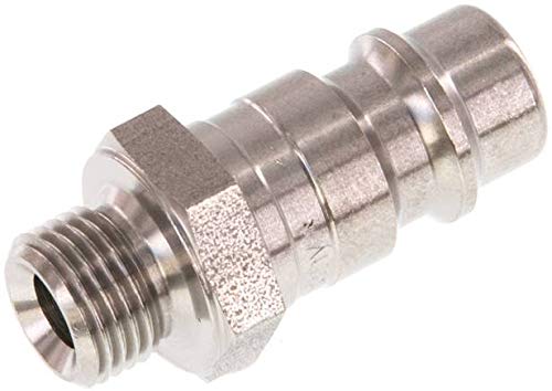 Kupplungsstecker (NW7,2) G 1/8"(AG), Edelstahl