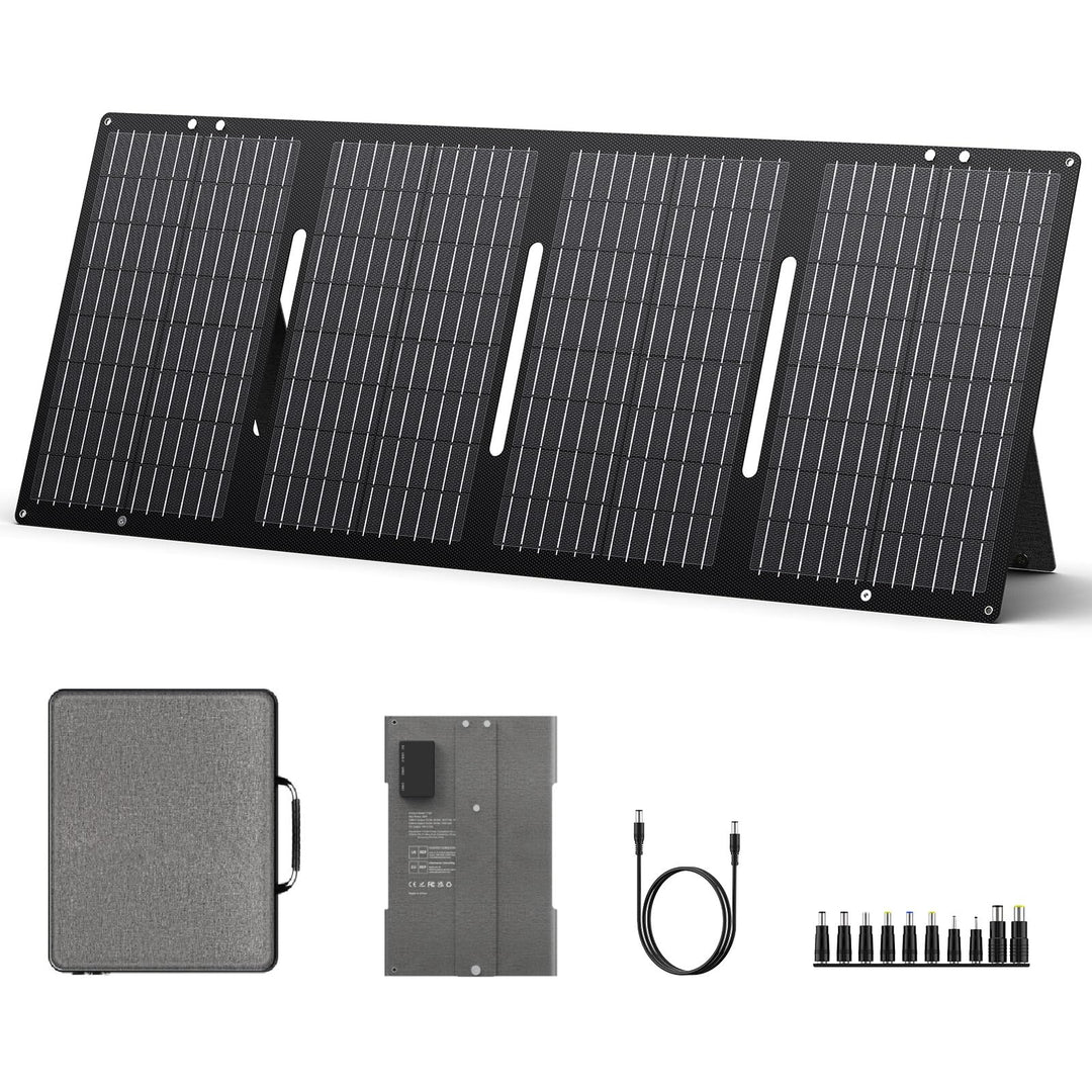SinKeu Faltbares Solarpanel 60 W 18 V, tragbare Solarmodul mit USB-A/Typ-C/DC-Ausgang und Tragetasch