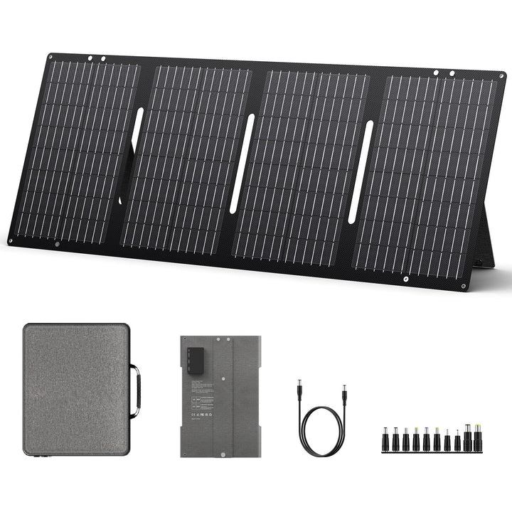 SinKeu Faltbares Solarpanel 60 W 18 V, tragbare Solarmodul mit USB-A/Typ-C/DC-Ausgang und Tragetasch