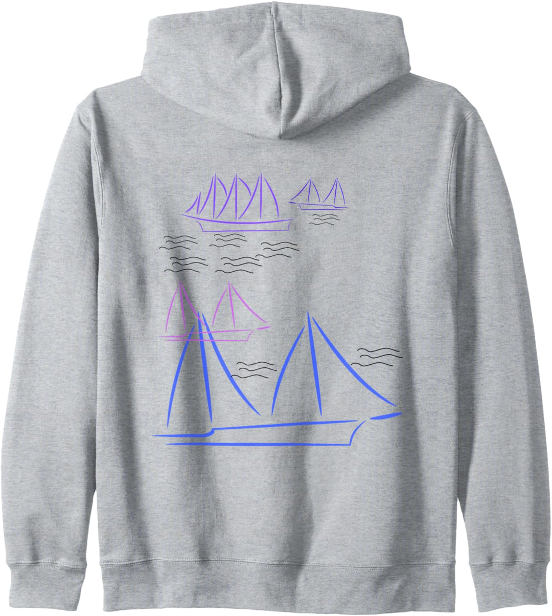 SAILoholic, segeln Damen Segelboot Zubehör Nautik Segler Kapuzenjacke
