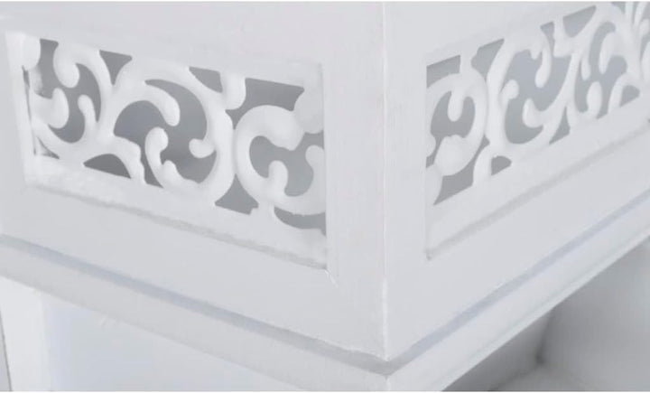 vidaXL Holz Wandgarderobe 3 Schubladen Landhaus Flurgarderobe Garderobe Haken