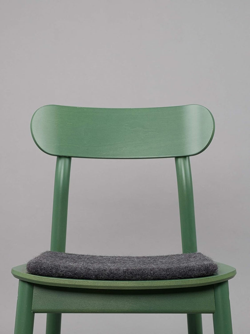 myfelt Flache Filz Sitzauflage, Filz Stuhlauflage - Hugo - quadratisch, 36x36 cm, Anthrazit Anthrazi