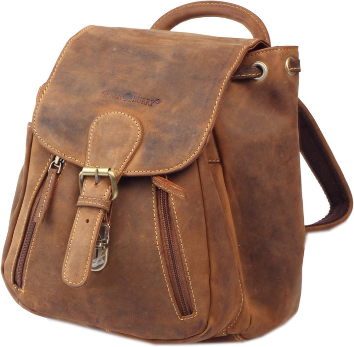Greenburry Vintage Rucksack Braun 28x28x12cm Tasche Ledertasche