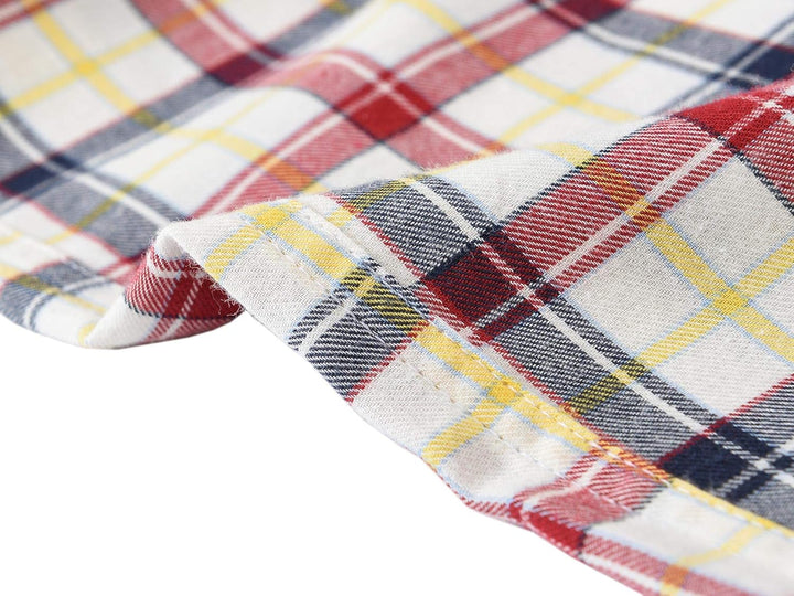 MoFiz Herren Pyjamahose Warm Lang Baumwolle Weich Schlafanzughose Kariert Winter Nachtwäsche Freizei