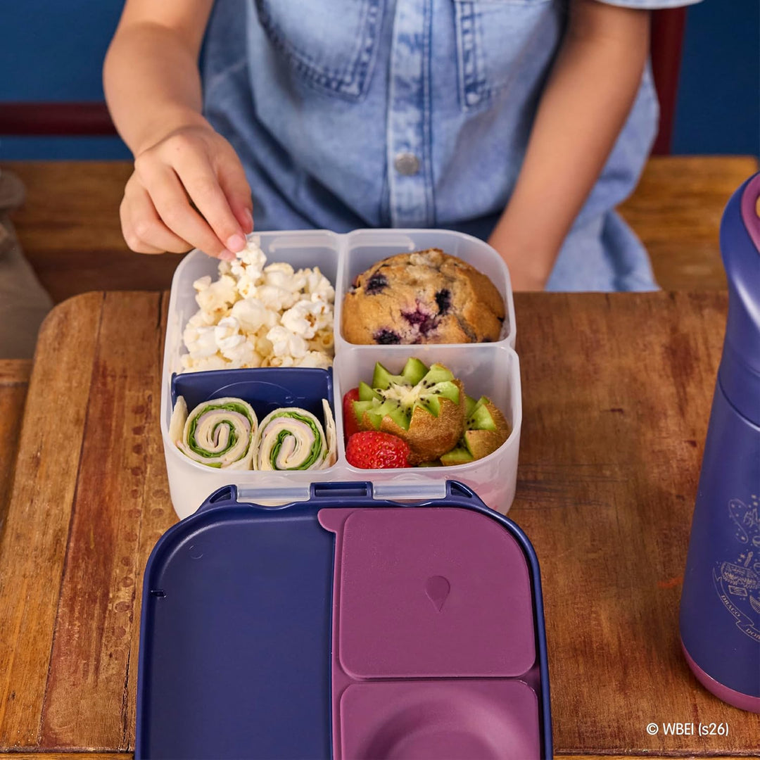 b.box Harry Potter Mini Brotdose | Bento-Box mit 3 Fächern (2 auslaufsicher) | Ideal für Kleinkinder