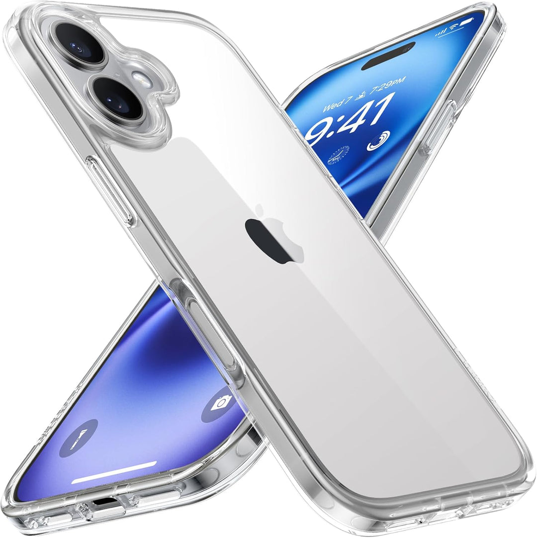 TORRAS Diamond für iPhone 16 Hülle [TOP Militärstandard FallSchutz] [Nie Vergilbung] Stossfeste Hand