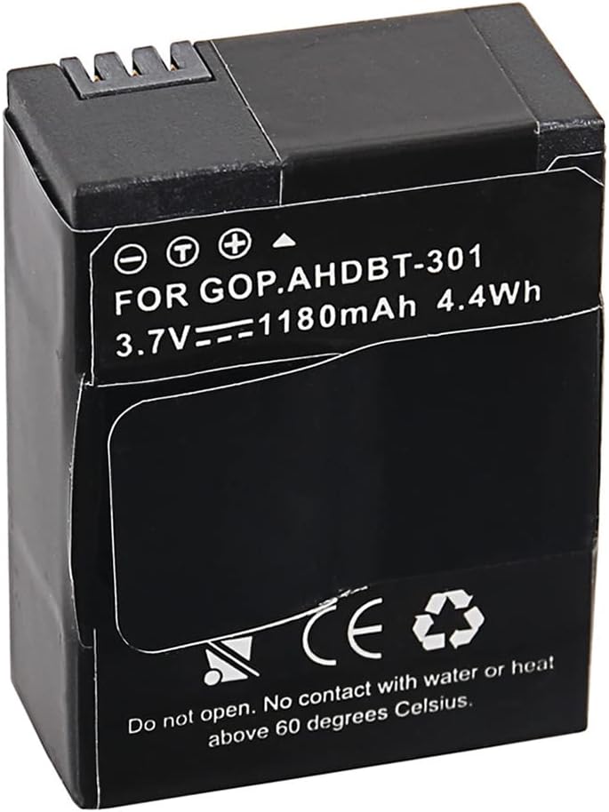 PATONA Premium Akku AHDBT-302 Kompatibel mit GoPro HD HERO3 Hero 3+ 1x Batterie, 1x Batterie