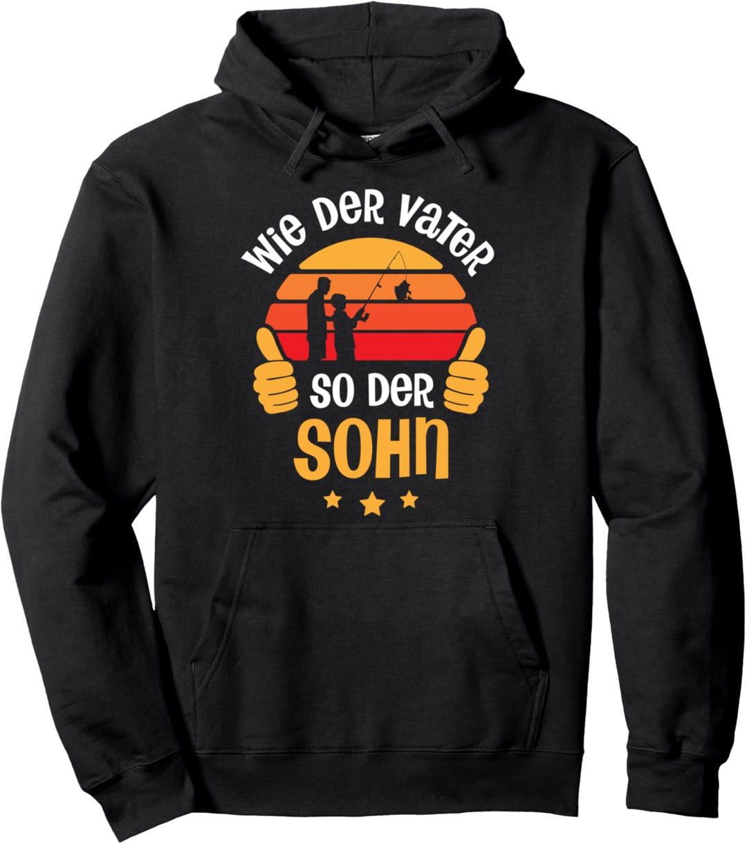 Wie der Vater so der Sohn für Angler Retro Angeln Pullover Hoodie