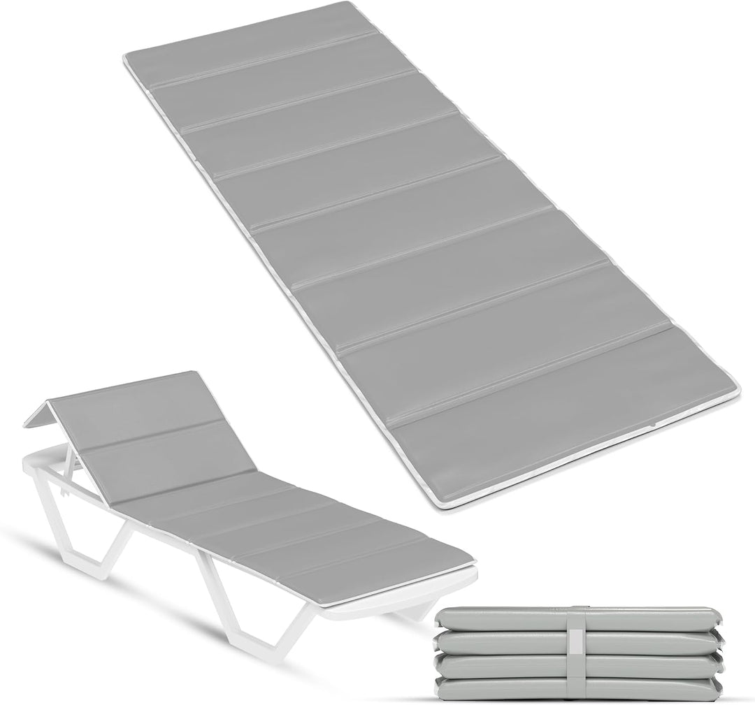 StarK Strandmatte klappbar leicht 190×60 cm gepolstert für Strand &amp; Garten | Kompakt faltbar, wasser