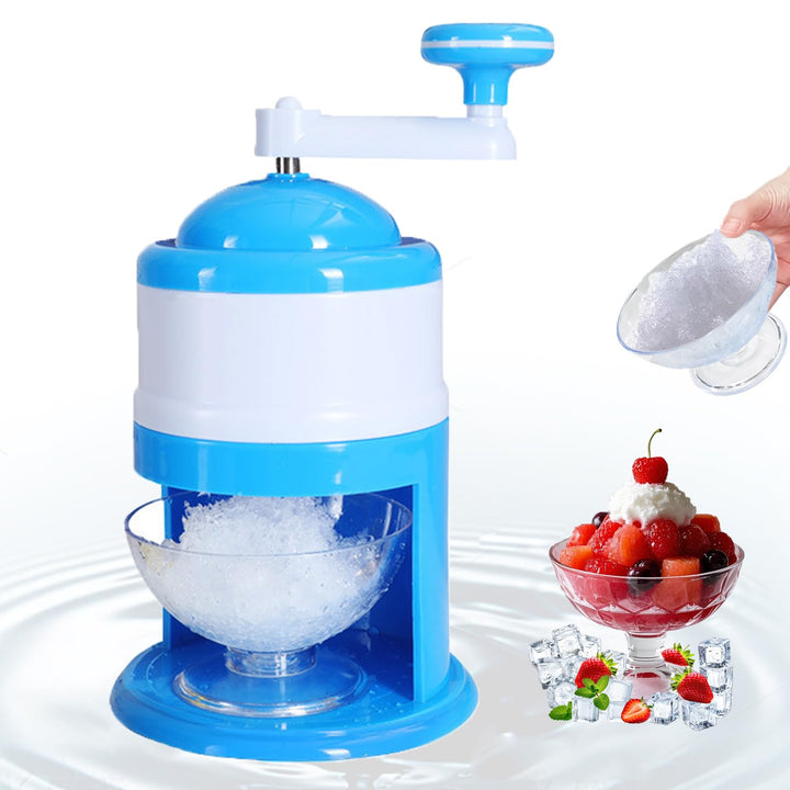 Tragbare Prämie Slush Maschine, Slushy Maker und Slush Eismaschine, Eiscrusher mit Manueller Kurbel,