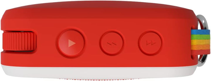 Polaroid P1 Music Player (Red) - Super Portable Wireless Bluetooth Speaker Rechargeable with IPX5 Wa