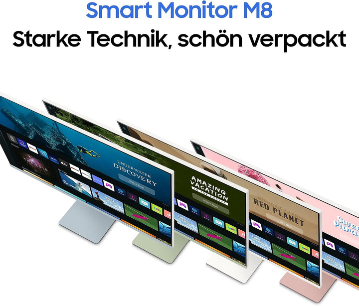 Samsung M8 Smart Monitor S32BM80PUU, 32 Zoll, VA-Panel, Bildschirm mit Lautsprechern, 4K UHD-Auflösu