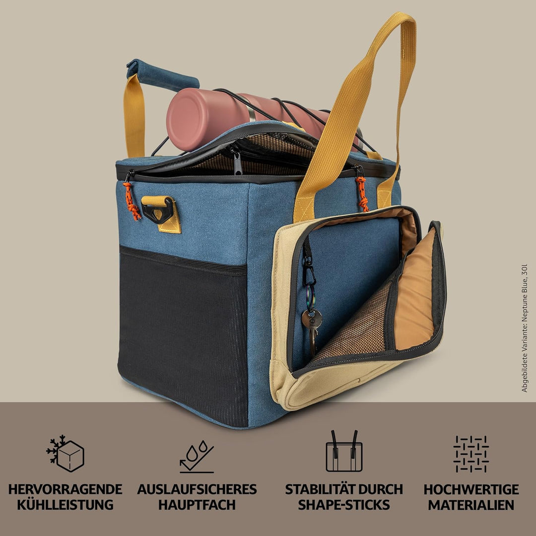 Campo Libre.® Hulk I Premium Camping Kühltasche 30l & 20l I Kühltasche klein mit Wasserdichten Reiss