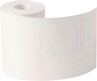 Exacompta 40761E 20er Pack Thermopapierrollen 1-lagig Breite: 57mm, Länge: 18m, Durchmesser Kern: 12