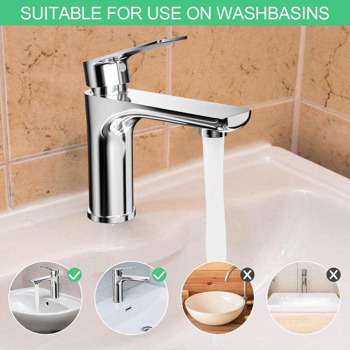 WinGluge Waschtischarmatur mit Anschlussschlauch, Mischbatterie Waschbecken Wassersparend, Badarmatu