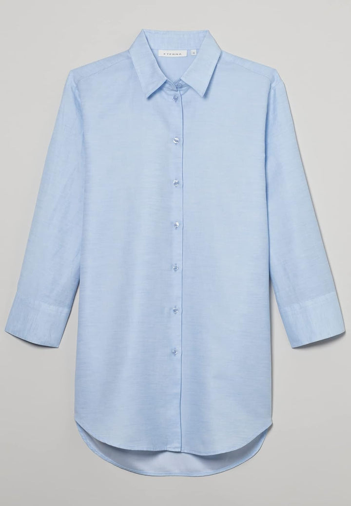 eterna Damen Hemdbluse Classic FIT 3/4 hellblau 40_D_3/4