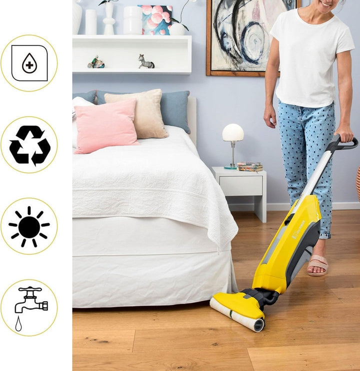 8 Stück Mikrofaserwalzenset für Kärcher FC7 FC5 FC3 FC3D EWM2 Elektrischer hartbodenreiniger 2.055-0
