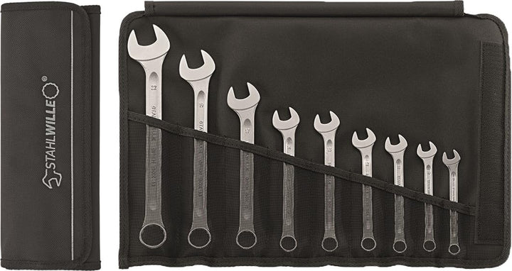 Stahlwille 96400801 Maulringschlüssel-Satz 9-tlg. OPEN-BOX 9-teilig, 9-22 mm in Rolltasche, 9-teilig