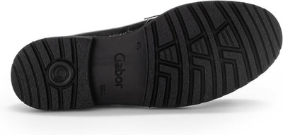 Gabor Damen Slipper, Frauen Halbschuhe,Wechselfussbett,Komfortable Mehrweite (H) 37.5 EU Weit Schwar