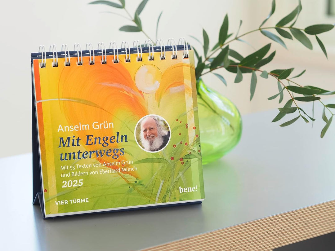 Wochenkalender 2025: Mit Engeln unterwegs: Mit 53 Texten von Anselm Grün und Bildern von Eberhard Mü