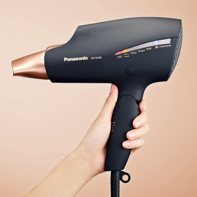 Panasonic EH-NA98 Haartrockner Nanoe Technologie, 4 Modi für Haare, Gesicht und Kopfhaut, 3 Temperat