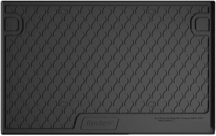 Gledring Rubbasol (Gummi) Kofferraumwanne Citroën Berlingo (M 5-Personen) & Opel Combo MPV & Peugeot