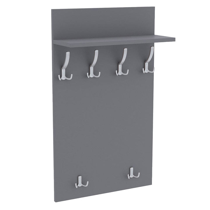 AKKE 100x60 | MAXI Garderobenpaneel Wandgarderobe Garderobe Wandpaneel Kleiderstange ALUMINIUM | LIG