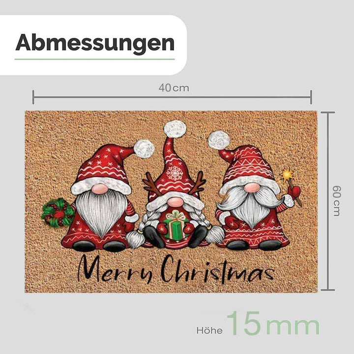 Entrando Fussmatte aus Kokos 40x60 cm - 20 Stillvolle Motiven - für aussen, robust, rutschfest - ide