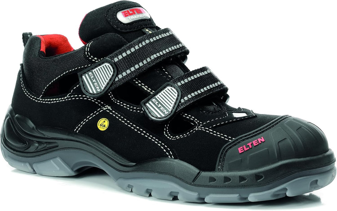 Elten 726661-38 Scott Pro, S1P Sandale ESD Schwarz 38 EU Einfarbig, Schwarz 38 EU Einfarbig