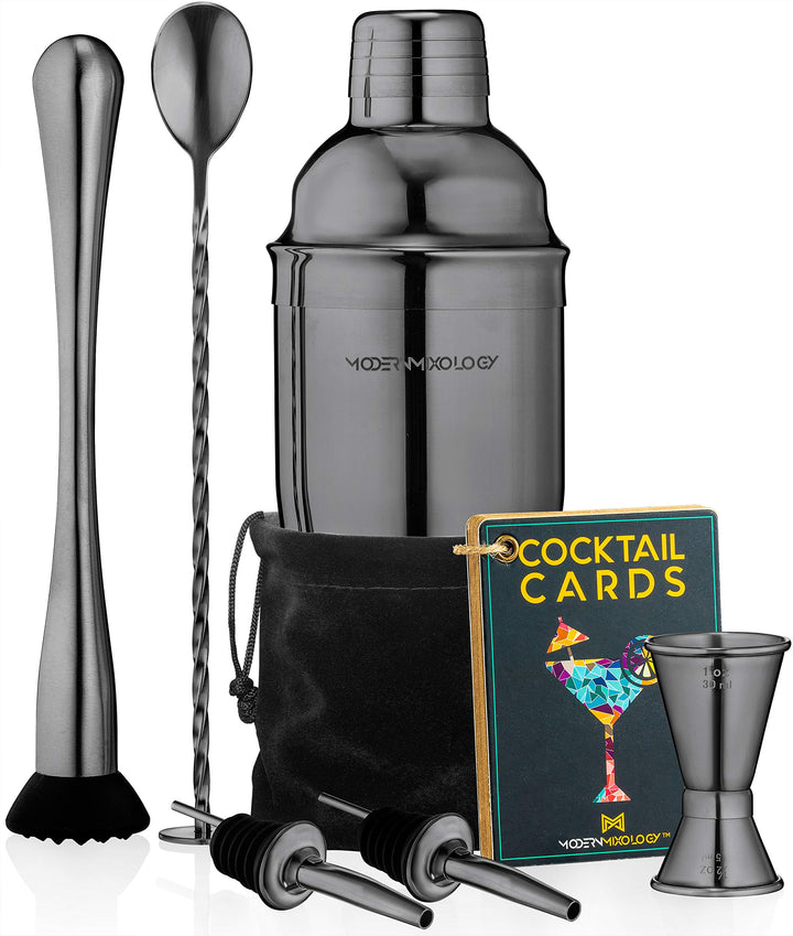 Cocktail-Shaker-Set, Barkeeper-Set, Schwarz – Kb4, Schwarz