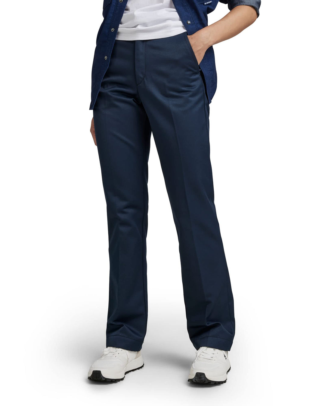 G-STAR RAW Damen Formal Smart Hose Pants 29W Blau (Salute D22893-c657-c742), 29W Blau (Salute D22893