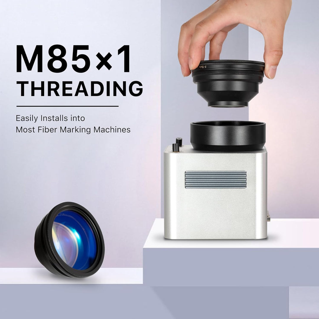 Cloudray f-Theta Lens f Theta Fiber Laser Lens Thread m85 Fiber Laser Engraver Lens for Fiber Laser