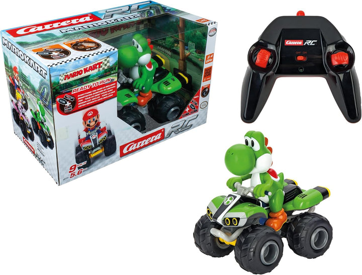 Carrera RC Mario Kart Yoshi Quad I Ferngesteuertes Quad Für Kinder und Erwachsene, Jungs &amp; Mädchen I