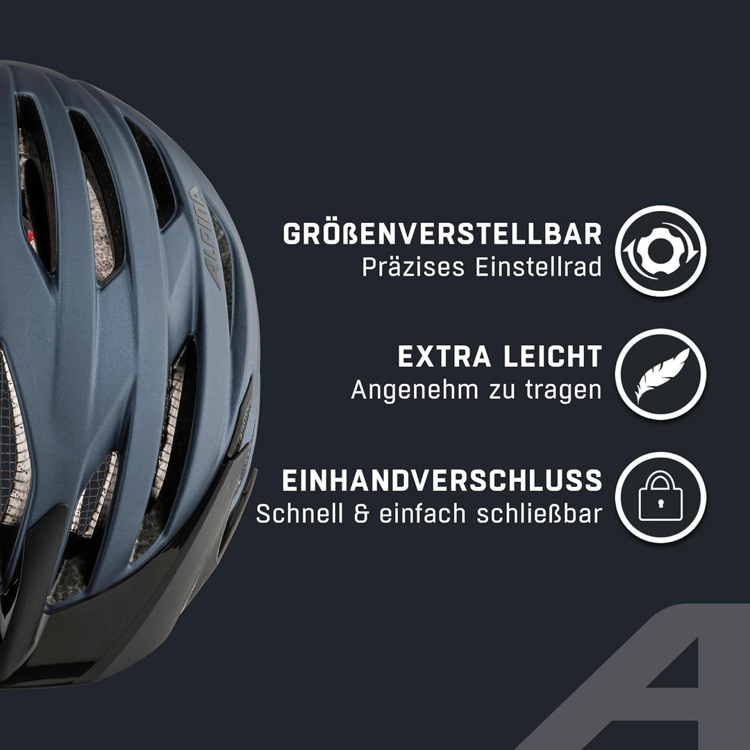 ALPINA Parana - Leichter, Individuell Anpassbarer Touren Fahrradhelm Mit Fliegennetz Für Erwachsene