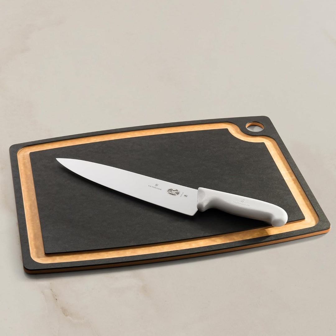 Victorinox Fibrox Kochmesser, Breites Universalmesser für Fleisch, Fisch, Gemüse und Kräuter, 25 cm,