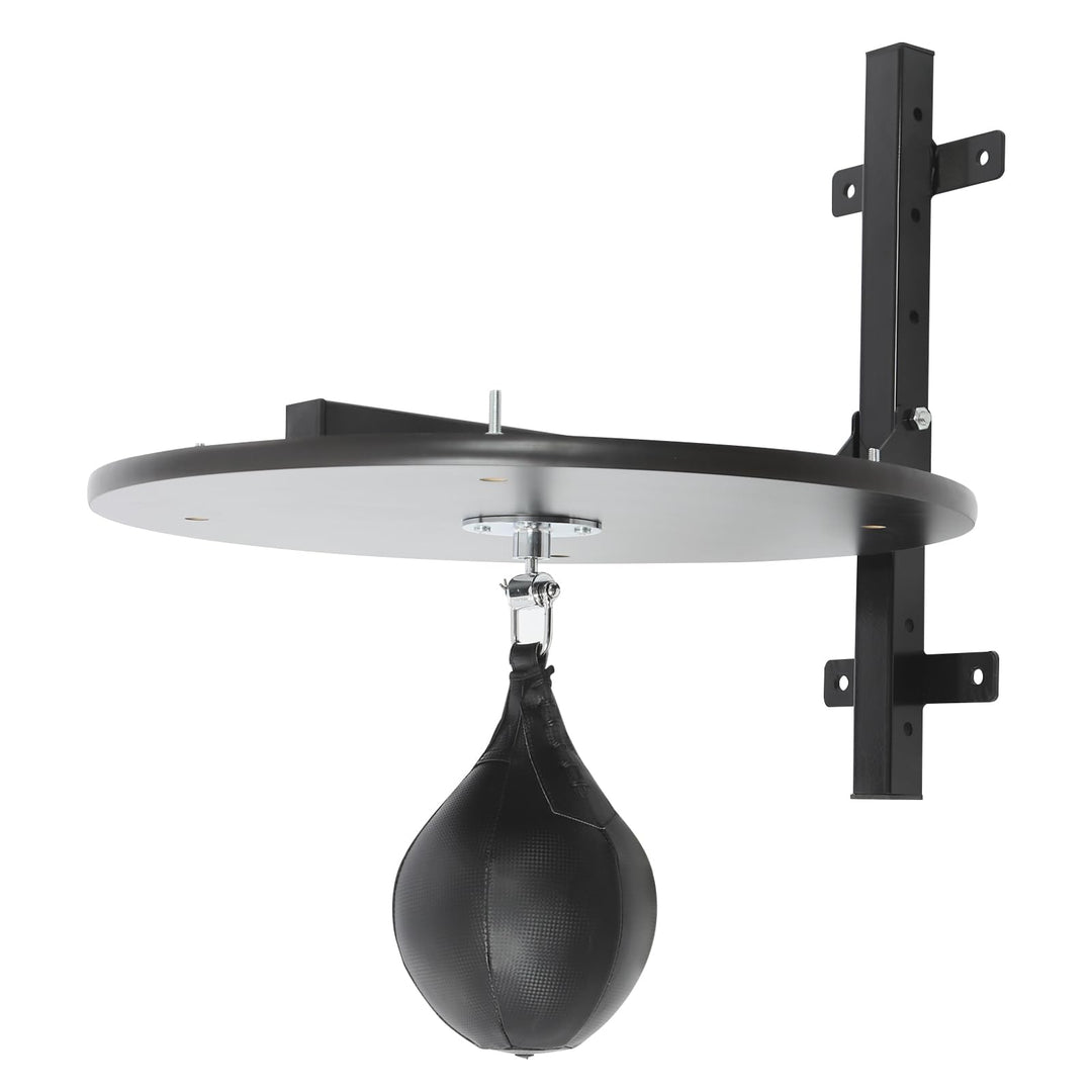 Speed Bag Plattform Für Boxtraining Mit Stahl Holz Und PU 30 cm Höhenverstellbar Leise Wandmontage H