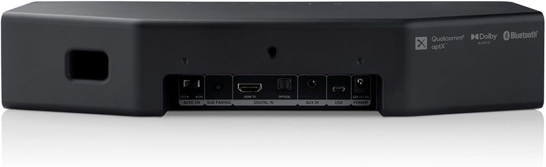 Teufel CINEBAR ONE+ 2.1 Soundsystem - Ultra-Kompakte Soundbar mit platzsparender Subwoofer, Dolby Au