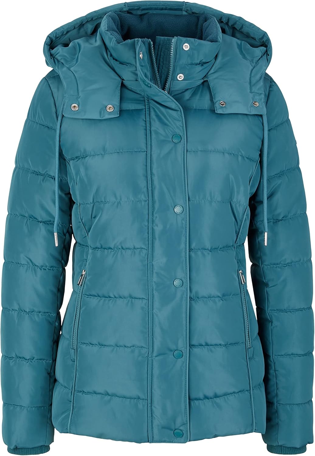 TOM TAILOR Damen 1032480 Winterjacke mit Kapuze (1er Pack) XS 13222 - Pastel Teal, XS 13222 - Pastel