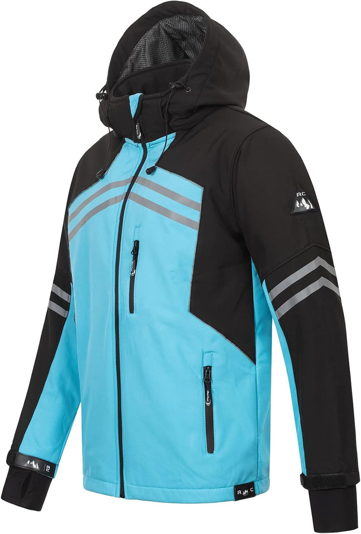 Rock Creek Herren Softshell Jacke Outdoor H-285 3XL Hellblau, 3XL Hellblau