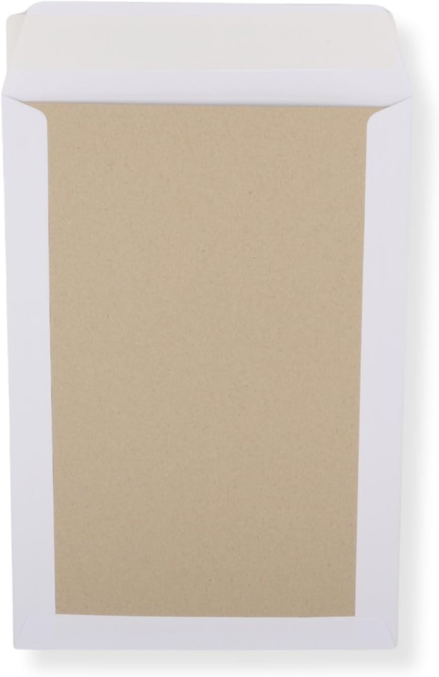 100 St. C4 Papprückwand Versandtaschen weiss mit Fenster 120 gr. Kuvert Haftklebend Briefumschläge H