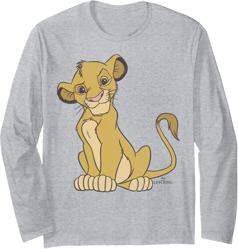 Disney The Lion King Simba Simple Portrait Langarmshirt