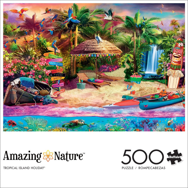 Buffalo Games - Tropical Island Holiday - 500 Teile Puzzle