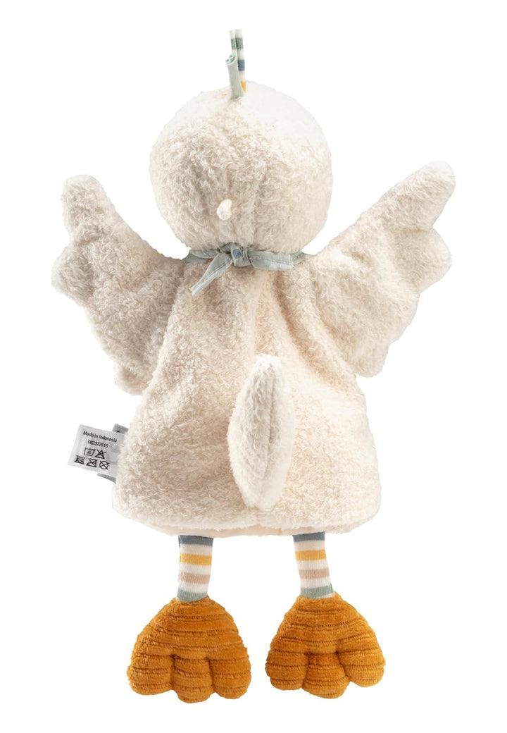 Kinder Handpuppe Ente Edda Lou, weiches Spielzeug für Kasperle Theater, erstes Rollenspiel und zum G