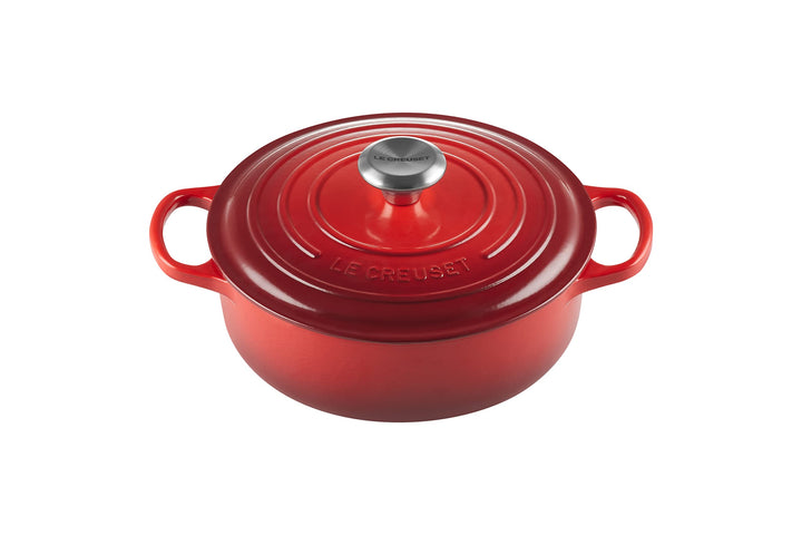 Le Creuset Gourmet Bräter aus Gusseisen, 24 cm, Kirschrot, 21179240602430 24 cm Kirschrot, 24 cm Kir
