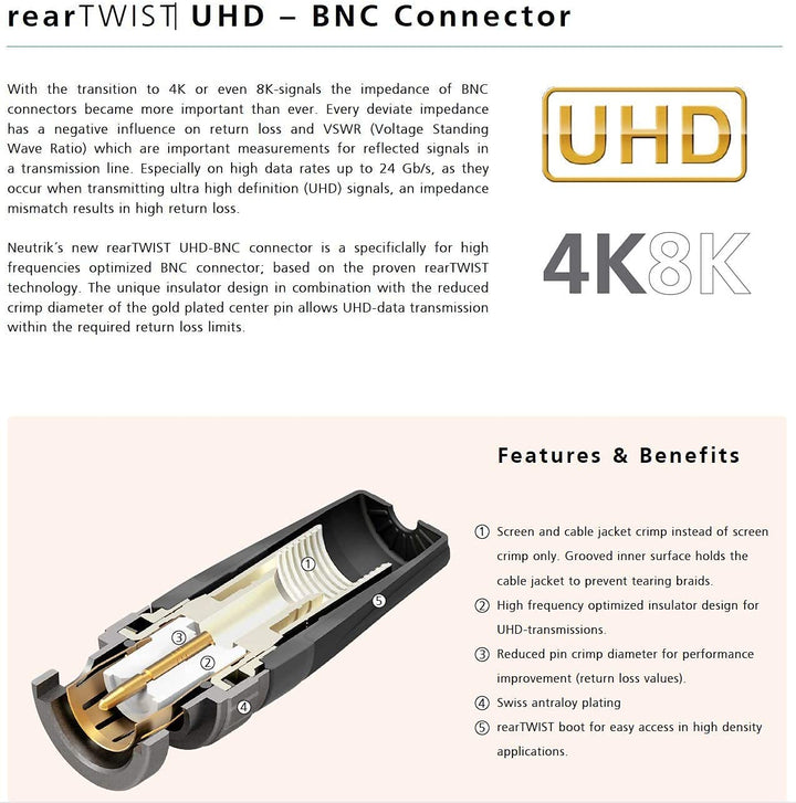 Sommer Cable 3m 6G 3G SDI Video-Patchkabel 4K UHD HD-SDI (HDTV) SC-Vector 0.8/3.7 1 x 0,80 mm² blau