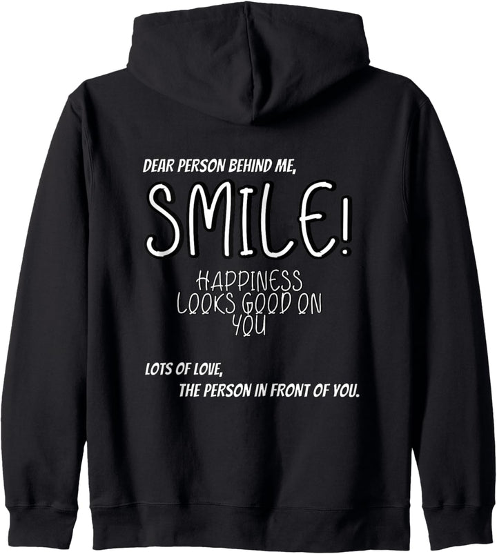 Dear Person Behind Me Hoodie Zitat Hoodies Kapuzenjacke